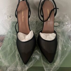 Andrea Wazen Mesh Shoes
